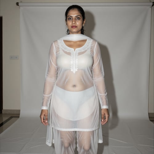 Wet Transparen Salwar Kameez by Sid Evari on Tensor.Art