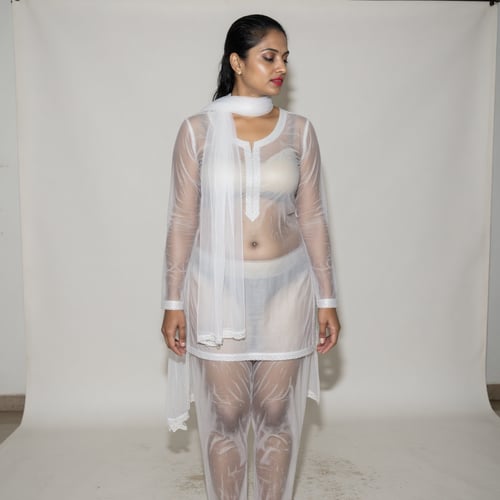 Wet Transparen Salwar Kameez by Sid Evari on Tensor.Art