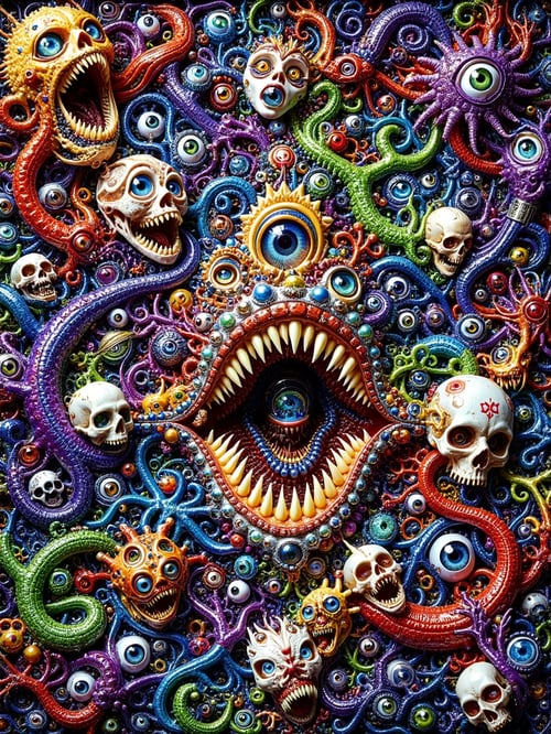 Cosmic Eyeball Horror Chaos by Alvin Art on Tensor.Art