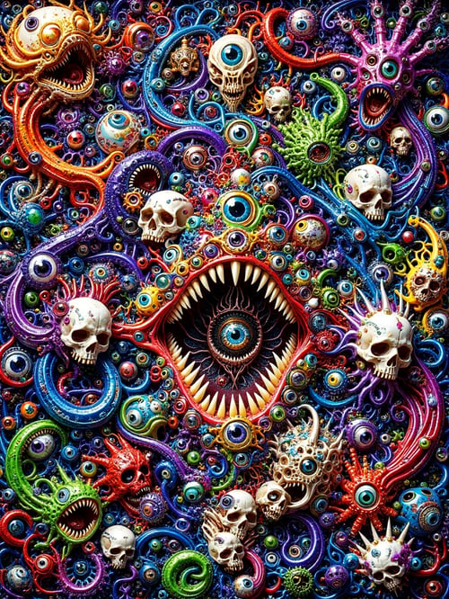 Cosmic Eyeball Horror Chaos by Alvin Art on Tensor.Art