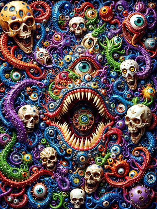 Cosmic Eyeball Horror Chaos by Alvin Art on Tensor.Art