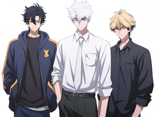 Anime males by SilverKoray on Tensor.Art