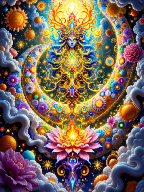 Embroidered metallic & The Eternal Astral Spirit by Bolone Maklut astral on Tensor.Art