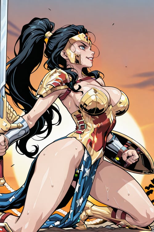 Wonder Woman | Ame-Comi | by san on Tensor.Art