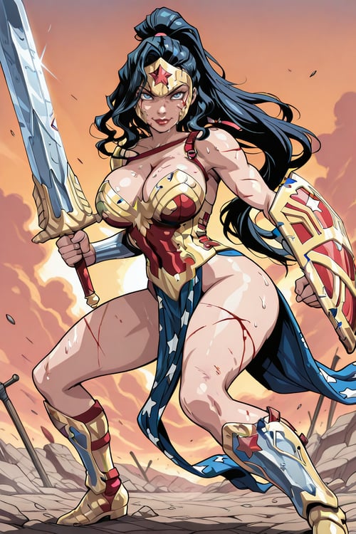 Wonder Woman | Ame-Comi | by san on Tensor.Art