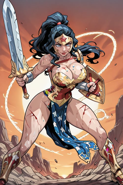 Wonder Woman | Ame-Comi | by san on Tensor.Art