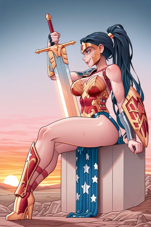 Wonder Woman | Ame-Comi | by san on Tensor.Art