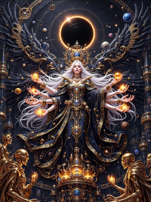 Embroidered metallic & The Eternal Astral Spirit by Bolone Maklut astral on Tensor.Art