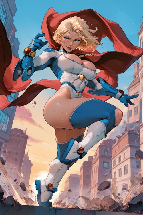 Power Girl | Ame-Comi | by san on Tensor.Art