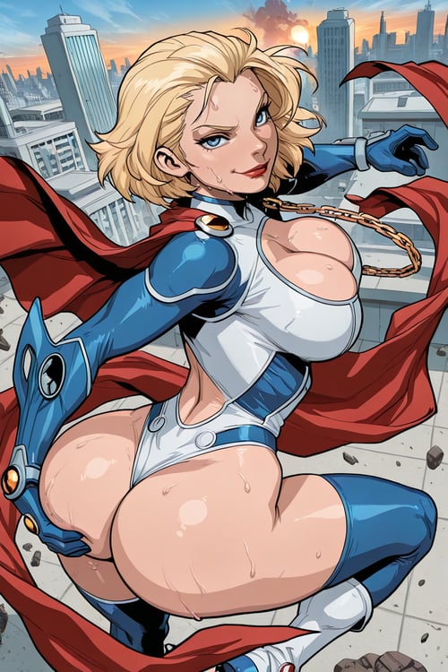 Power Girl | Ame-Comi | by san on Tensor.Art