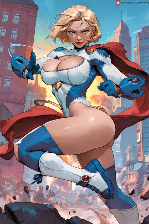 Power Girl | Ame-Comi | by san on Tensor.Art
