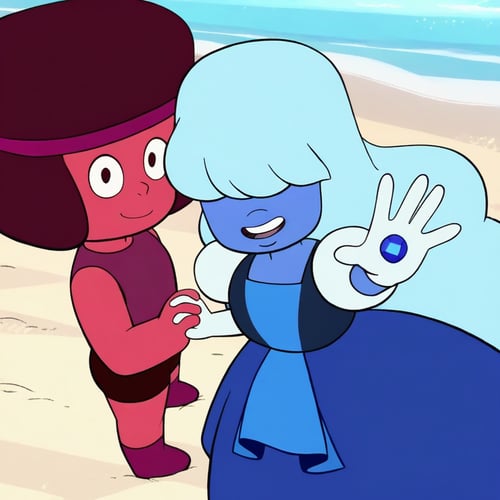 Ruby & Sapphire - Steven Universe by user_910351950397060715 on Tensor.Art
