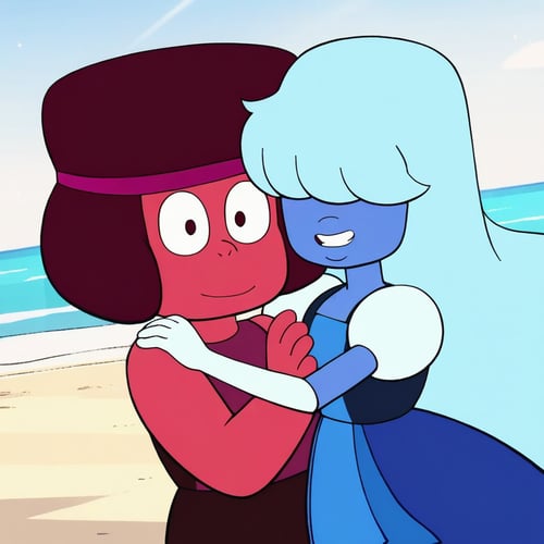 Ruby & Sapphire - Steven Universe by user_910351950397060715 on Tensor.Art