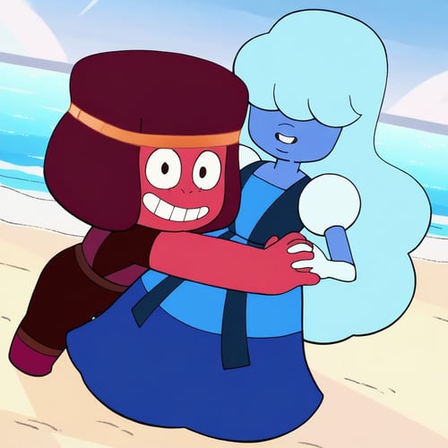 Ruby & Sapphire - Steven Universe by user_910351950397060715 on Tensor.Art