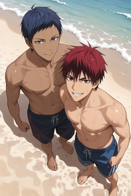 Daiki Aomine & Taiga Kagami [Commission] by 25kkai on Tensor.Art