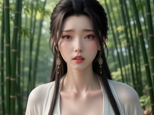 Girl in the bamboo forest by wefong2000 on Tensor.Art
