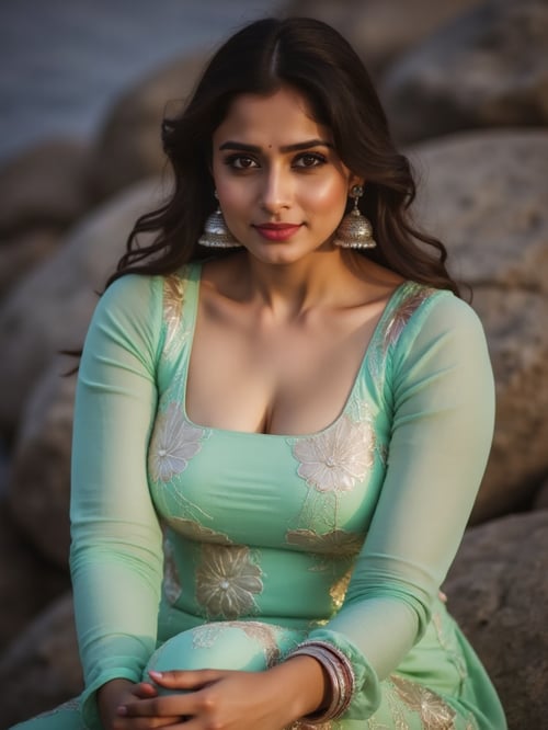 Downblouse saree for flux by BeuT_Ai on Tensor.Art