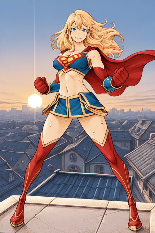 Super Girl | Ame-Comi | by san on Tensor.Art