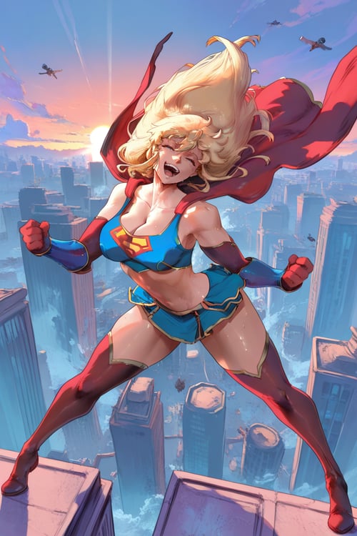 Super Girl | Ame-Comi | by san on Tensor.Art