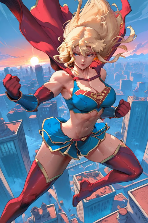 Super Girl | Ame-Comi | by san on Tensor.Art