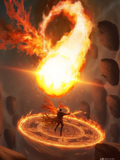 Fire Flame - Solar Inferno Arcane Style by Irman Franklin on Tensor.Art