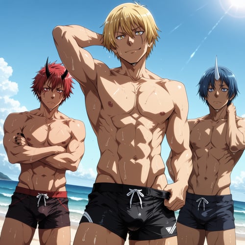 Anime males by SilverKoray on Tensor.Art