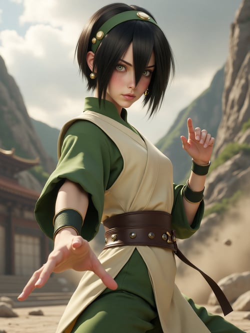 The Earth Bender - Toph Beifong by Ghost Art on Tensor.Art