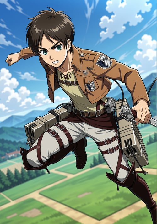 Eren & Levi - Attack on Titan - [Commission] by 25kkai on Tensor.Art
