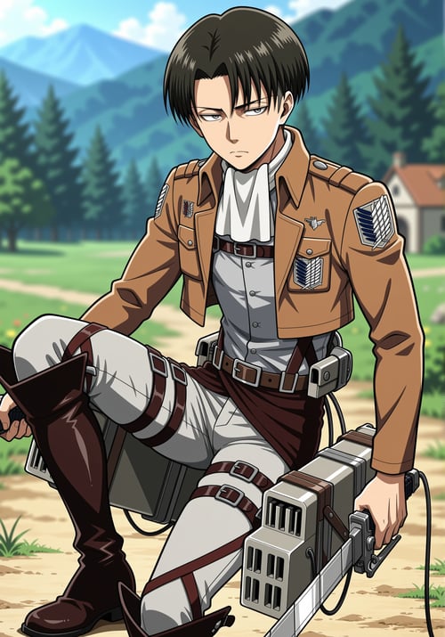 Eren & Levi - Attack on Titan - [Commission] by 25kkai on Tensor.Art