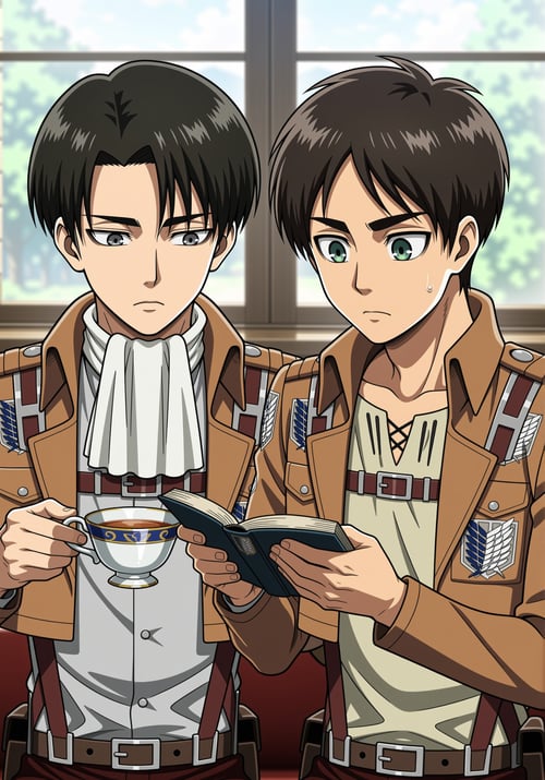 Eren & Levi - Attack on Titan - [Commission] by 25kkai on Tensor.Art