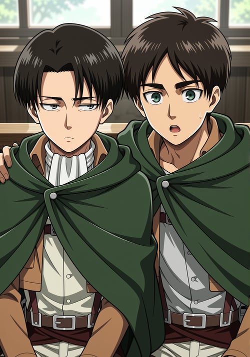 Eren & Levi - Attack on Titan - [Commission] by 25kkai on Tensor.Art