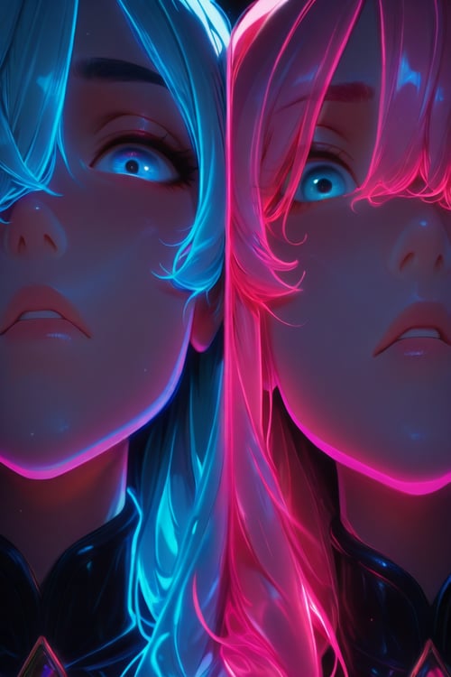Luminescent Neon Rim Outline by Oni Toki on Tensor.Art