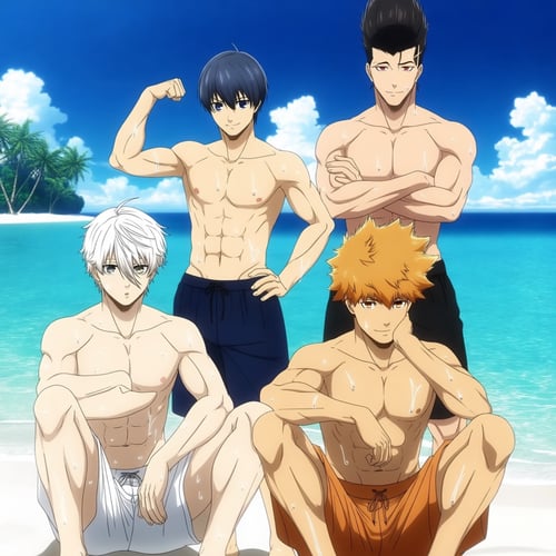 Anime males by SilverKoray on Tensor.Art