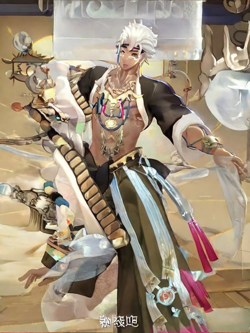 毗沙门天 觉醒版本 阴阳师 by 小羽毛 on Tensor.Art