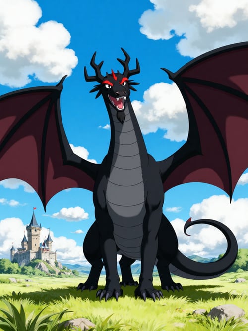 Aku the black dragon by Pogiboy011393 on Tensor.Art