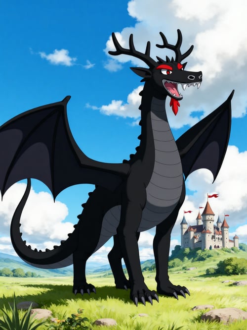 Aku the black dragon by Pogiboy011393 on Tensor.Art