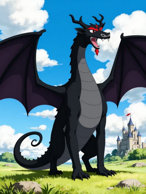 Aku the black dragon by Pogiboy011393 on Tensor.Art