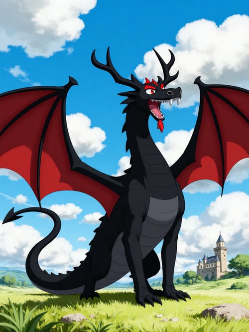 Aku the black dragon by Pogiboy011393 on Tensor.Art