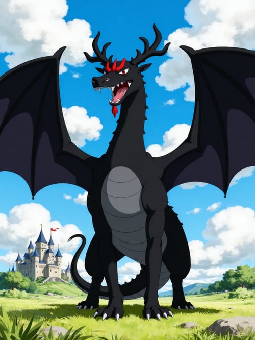 Aku the black dragon  by Pogiboy011393 on Tensor.Art