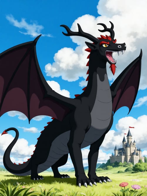 Aku the black dragon  by Pogiboy011393 on Tensor.Art