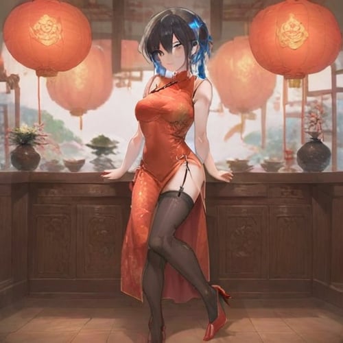 チャイナドレス by らび@kiyoka_succubus on Tensor.Art