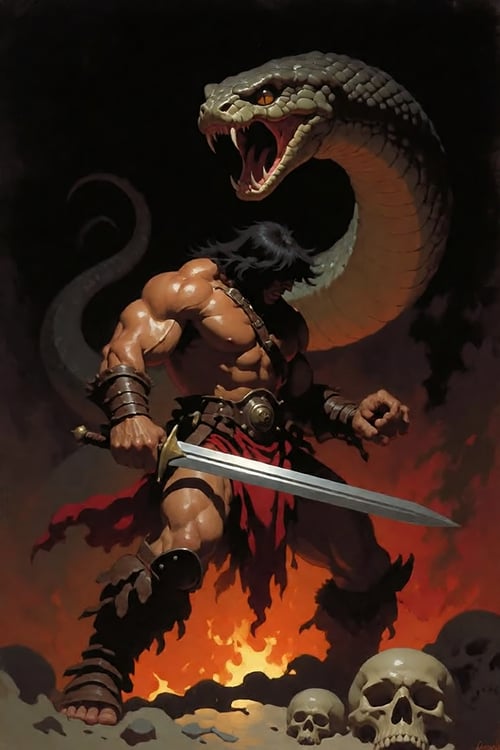 Boris Vallejo Style by Official SketchZa on Tensor.Art