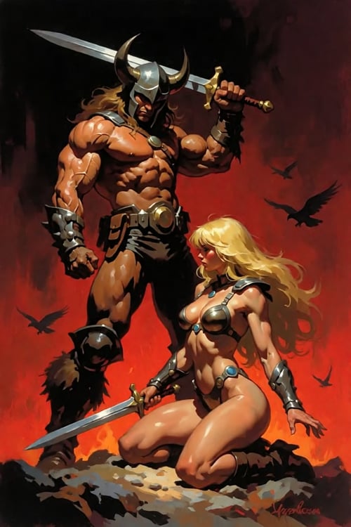 Boris Vallejo Style by Official SketchZa on Tensor.Art