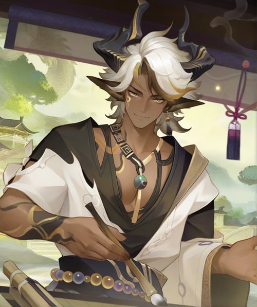 (阴阳师)-鬼金羊/ONMYOJI-Kikinyou by 晴天 on Tensor.Art