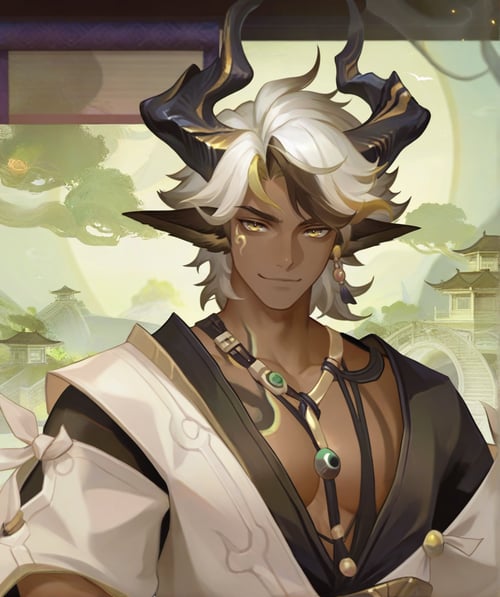 (阴阳师)-鬼金羊/ONMYOJI-Kikinyou by 晴天 on Tensor.Art