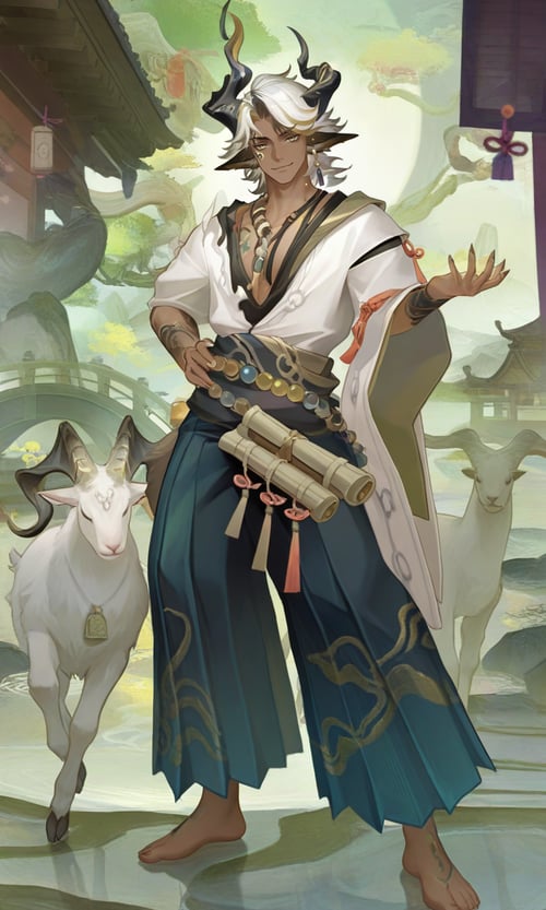 (阴阳师)-鬼金羊/ONMYOJI-Kikinyou by 晴天 on Tensor.Art