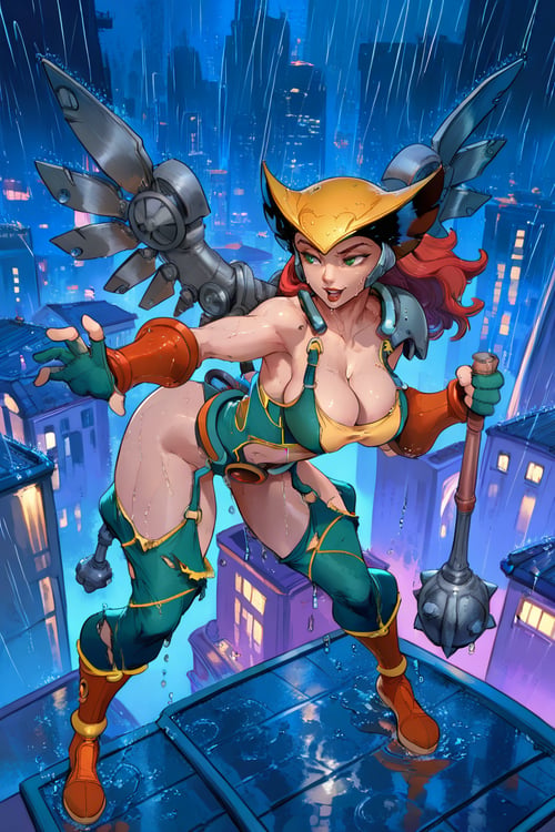 HawkGirl | Ame-Comi | Anime by san on Tensor.Art