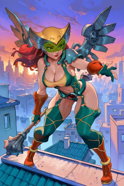 HawkGirl | Ame-Comi | Anime by san on Tensor.Art