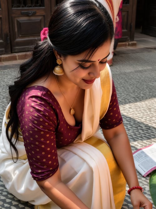 Saree Poses✨💛 by BeuT_Ai on Tensor.Art