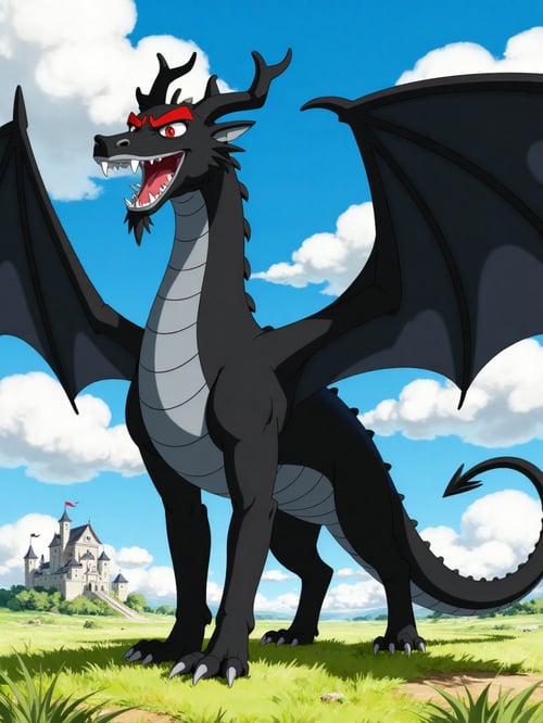 Aku the black dragon by Pogiboy011393 on Tensor.Art